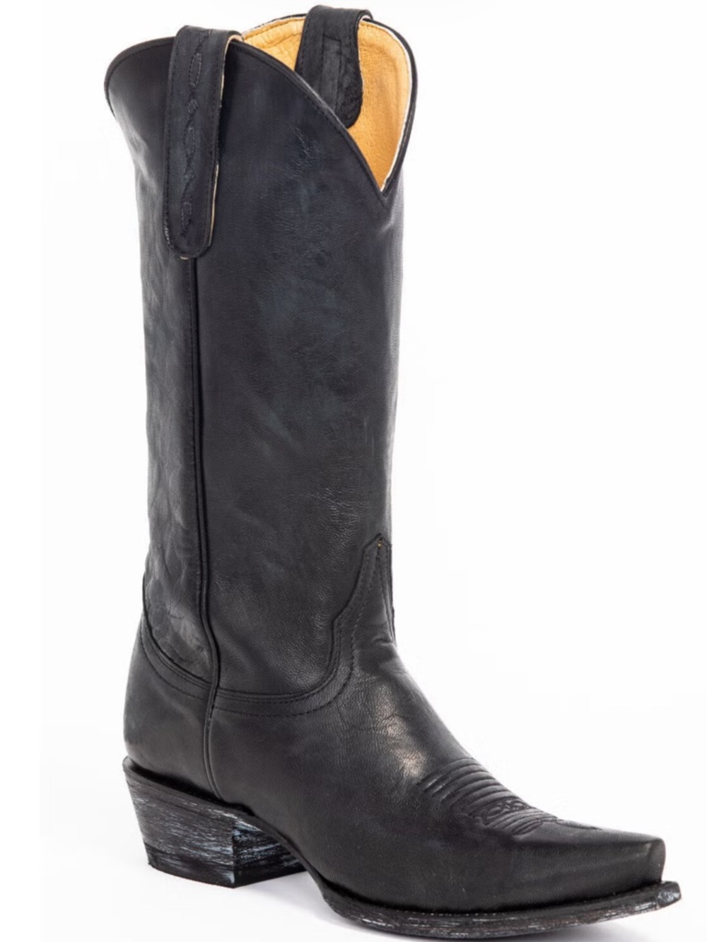 Idyllwind Black Leather Western Knee-High Cowboy Boots